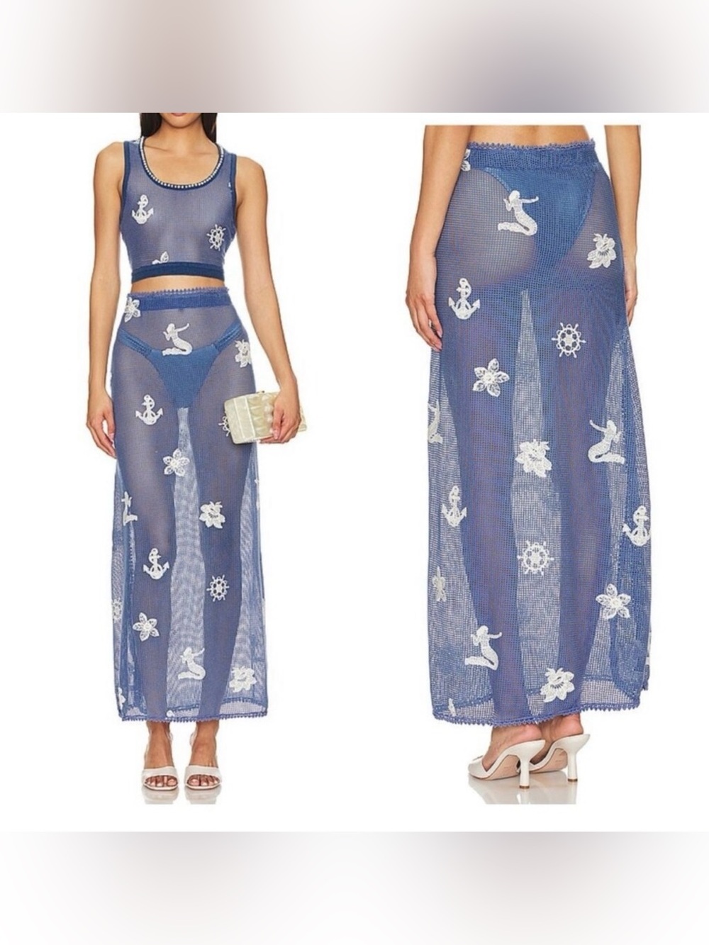 Agua Bendita Blue Sheer Nautical Set - Picture 7 of 9